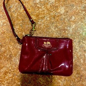 Coach coin purse red